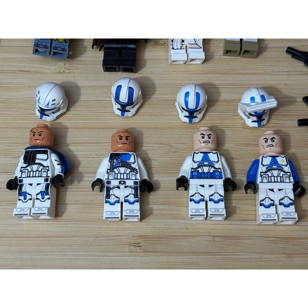 LEGO Star Wars Minifigure Lot 501st Clone Troopers Boba Fett Rey Finn Mace Windu